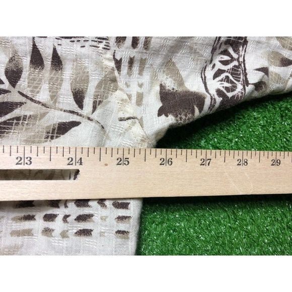 Bugle Boy Fish Mens Brown Short Sleeve Button Front Shirt Size 2XL - Picture 5 of 7